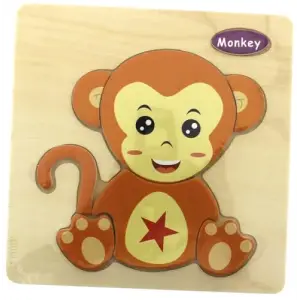 Ahşap Maymun Puzzle