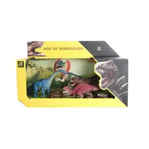 Aksesuarlı 4lü Dinozor Model Figür Seti