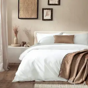 Albas Bambu King Size Nevresim Seti 230X220 Cm Ekru