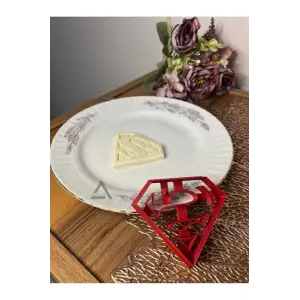 Almalı Süperman Kurabiye Kalıbı (Tekli)