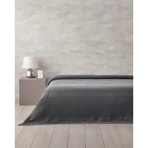Almina Pamuklu Çift Kişilik Pike Antrasit