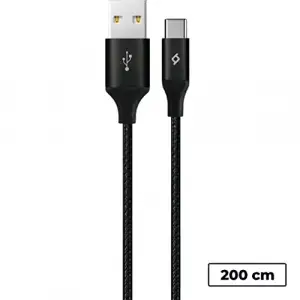 AlumiCable XL USB-A - USB-C Şarj Kablosu 2mt.