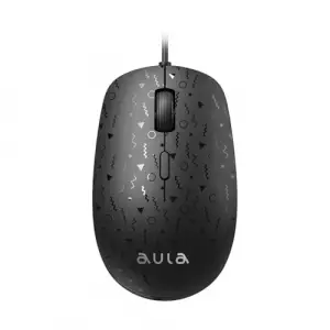 AM106 1000-1600-2000 DPI USB Kablolu Optik Mouse, Siyah