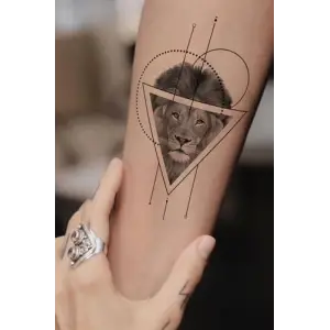 Aslan Dövmesi Unisex Tattoo