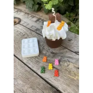 Ayıcık Jelibon Dokuzlu Mum Kalıbı (Silikon)