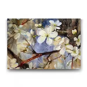 Badem Ağacı Retro Tablo - 125x80cm