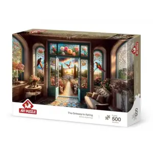 Bahara Açılan Kapı 500 Parça Puzzle