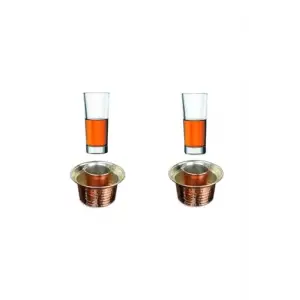 Bakır Ehlikeyf Bardak, 2 Kişilik Özel Set