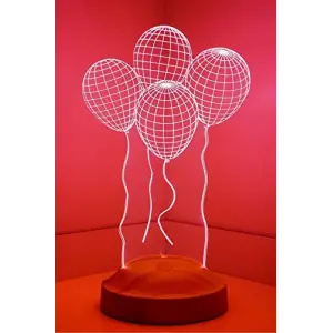Balon Tasarımlı 3D Görünümlü LED Lamba