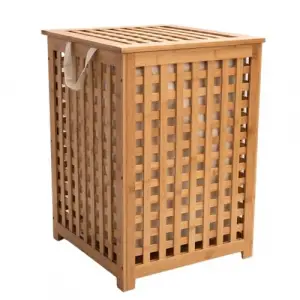 Bambu Çamaşır Sepeti 62x45 cm Natural