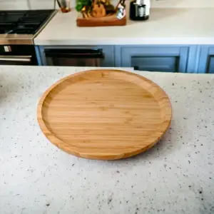 Bambu Lüx Yuvarlak Sunum Tabağı 25 * 25 cm