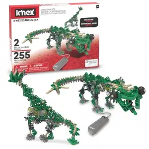 Basic Fun 12468 Osaurus Classics 255 Pc/ 2 Model-KNexosaurus Rex Yapı Seti (Motorlu), Çok Renkli