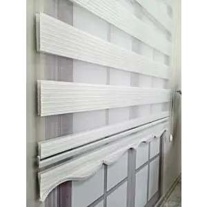 Bbb Pliseli Stor Zebra Perde 3 Renk Seçeneği 150x200 Beyaz