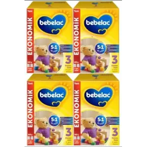 Bebelac 3 Bebek Devam Sütü 800 gr 9-12 Ay X 4 Adet