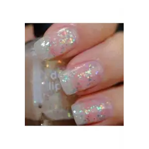 Beyaz Glitter Oje Tasarımı