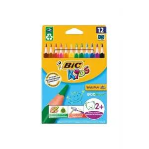 Bic Kids Evolution Üçgen Jumbo Kuru Boya Kalemi 12 Renk