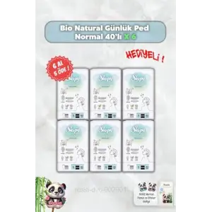 Bio Natural 6 AL 5 Öde Günlük Ped Normal 40lı