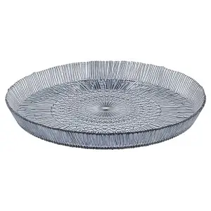 Bıtz Kusintha Servis Tabağı Yuvarlak Mavi 3 Cm - Çap:30 Cm