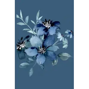 Blue journal flower