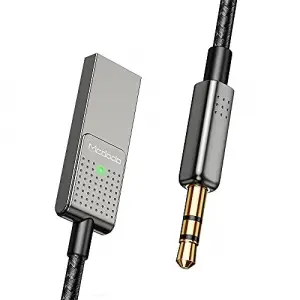 Bluetooth Car Receiver AUX, Gri