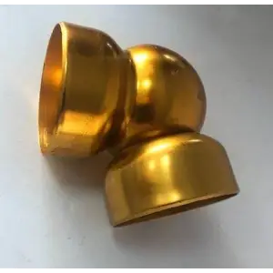 Boş Küre Dirsek Sarı 50 mm 4lü Paket