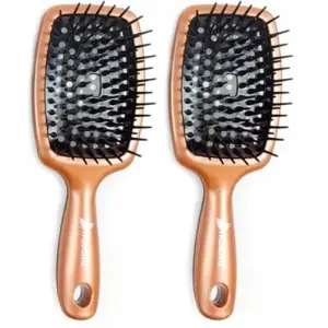 Bronz Saç Fırçası 2li set