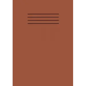 Brown A5 School Exercise Book Lined Paper Workbook Supplies 101 Pages with Margin Line: For Students; Kids, College, Office, Classroom Use and Home Use Learning Resources