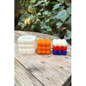 Bubble kabak silikon mum kalıbı, tekli, 1 adet