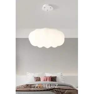 Bulut Model Modern Sarkıt Avize, 55 cm