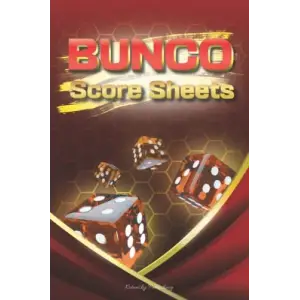 Bunco Score sheets: 200 Double-Sided Game Cards | Dice Scorebook