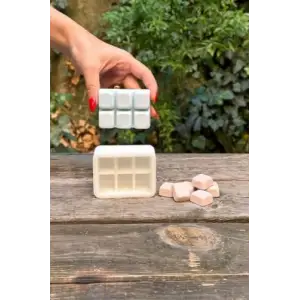 Buz Altılı Silikon Mum Kalıbı