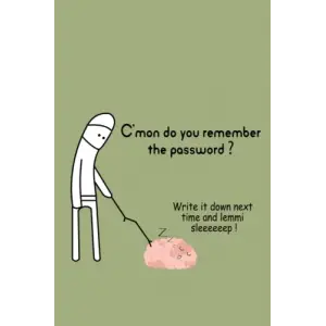 Cmon Do You Remember The Password: Easy Password Tracker | Funny Password Tracker Journal to Organize your Passwords | My Little Book of All The ... Order (A-Z) | 6x9 inch | 110 pages