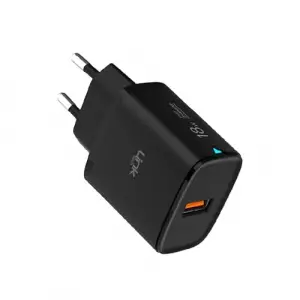 C304 18W QC3.0 USB Şarj Adaptörü, Siyah