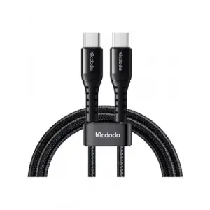 CA-5643 60W 3A TYPE-C To TYPE-C Şarj ve Data Kablosu Siyah - 2m