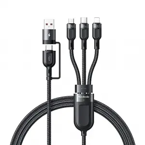 CA-8800 100W 3İN2 PD HIZLI DATA-ŞARJ KABLOSU 6A 1.2M - SİYAH