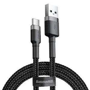 Cafule USB A to C Kbl 2A 2m-Gri+S