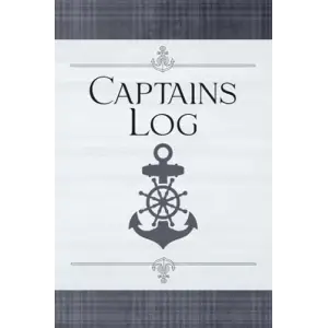 Captains Log: Boating Logbook | Track Boat, Captain, Engine Hours, Fuel, Location, Date, Time, Crew Information, and Other Important Information - Gray Plaid Cover Design