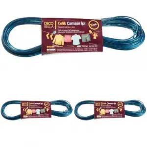 Çelik Çamaşır İpi (10 mt) 3lü set