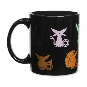Center: Eevee Evolutions Siyah Kupa (11 oz.)