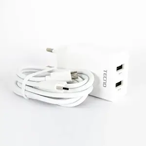 CHARGER + DATA CABLE TCW-E01D BEYAZ