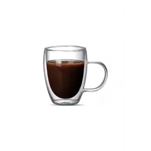 Çift Cidarlı Cam Kupa Seti, 300 ML, 1 Adet - 12038