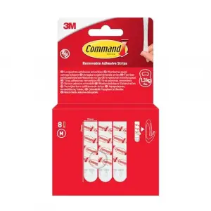 Çıkarılabilir yapışkan şeritler 17021-8-EU, orta, 8 şerit