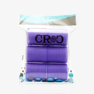 Croc 1203 Cırtlı Sünger Bigudi Mor 6Lı Çap 5Cm