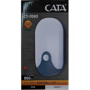 Ct-7093 Sensörlü Dekoratif LED Aplik, 12 W