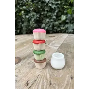 Cupcake Tekli Mum Kalıbı (Silikon)