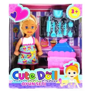 Cute Doll Mini Bebek Mutfak Oyun Seti