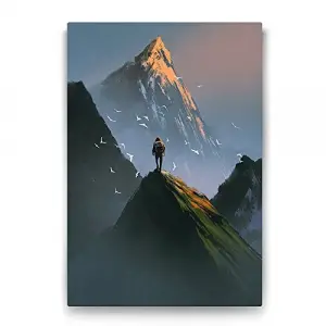 Dağın Zirvesi Tablosu - 60x90cm