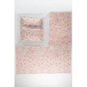 Daisy Çift Kişilik Nevresim Takımı Pembe