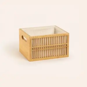 Dalı Natural Bambu Sepet 27x22x17 Cm