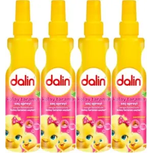 Dalin Kolay Saç Tarama Spreyi, 200 ml, Badem Özlü, 4lü Set